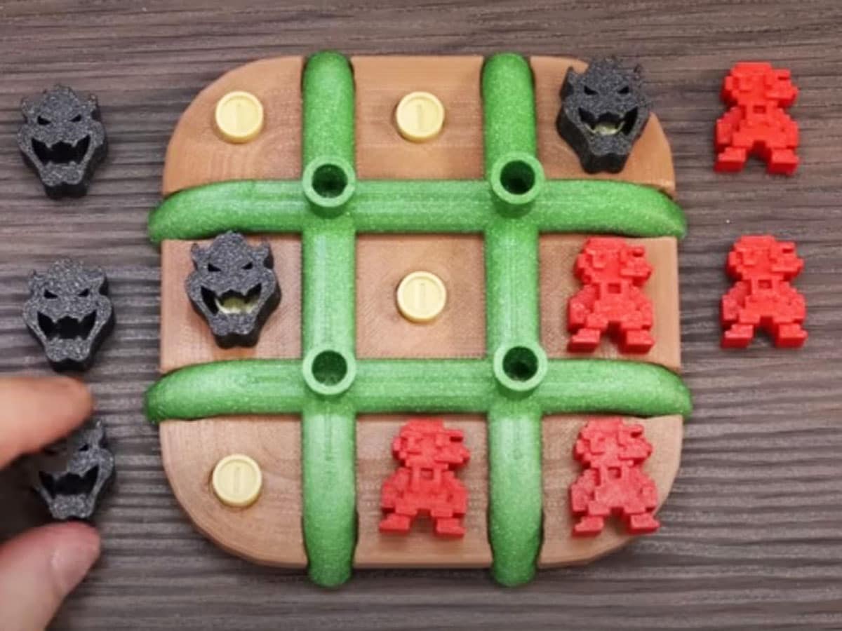 bowser mario tic tac toe